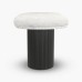 IFIPF-1012 Dining Table with White Marble, Fluted Base