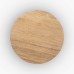 IFIPF-1017 Round Dining Table with Travertine Marble, Fluted Base