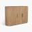 IFIPF-1019 Buffet with Travertine Marble, Fluted Base