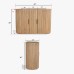 IFIPF-1019 Buffet with Travertine Marble, Fluted Base