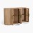 IFIPF-1021 Buffet with Travertine Marble, Fluted Base