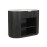 IFIPF-1024 1 Drawer Nightstand with White Marble, Fluted Base