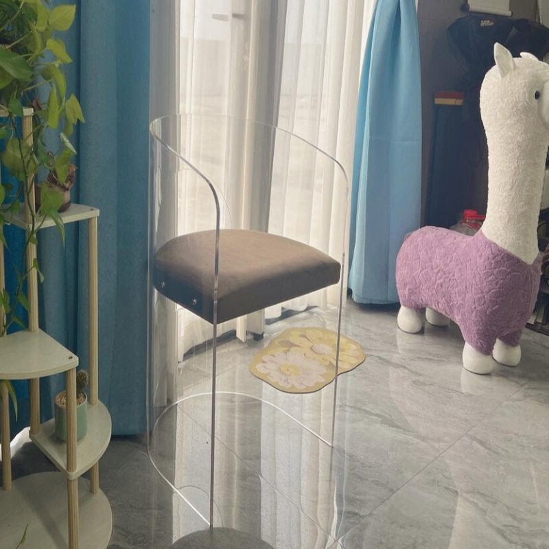 Seville Acrylic Chair - Chocolate