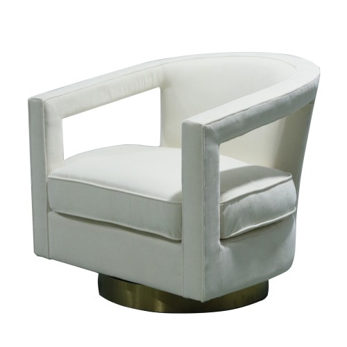 Opel Swivel Chair in Amigo II Ivory