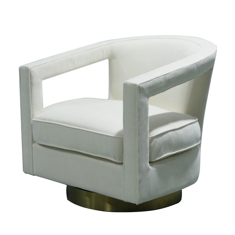 Opel Swivel Chair in Amigo II Ivory