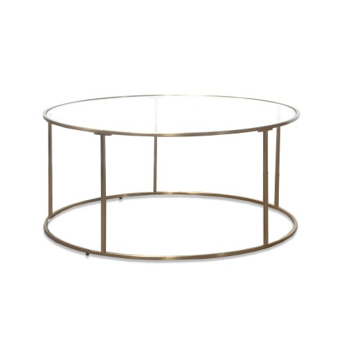 RK-36328G Round Coffee Table - Gold Finish